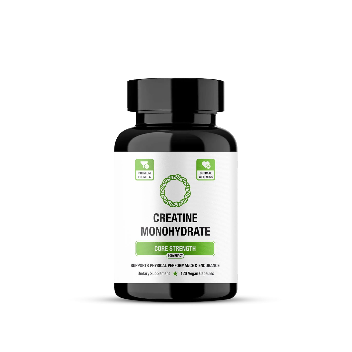 Creatine Monohydrate – Muscle Strength, ATP & Recovery Support (120 Capsules)