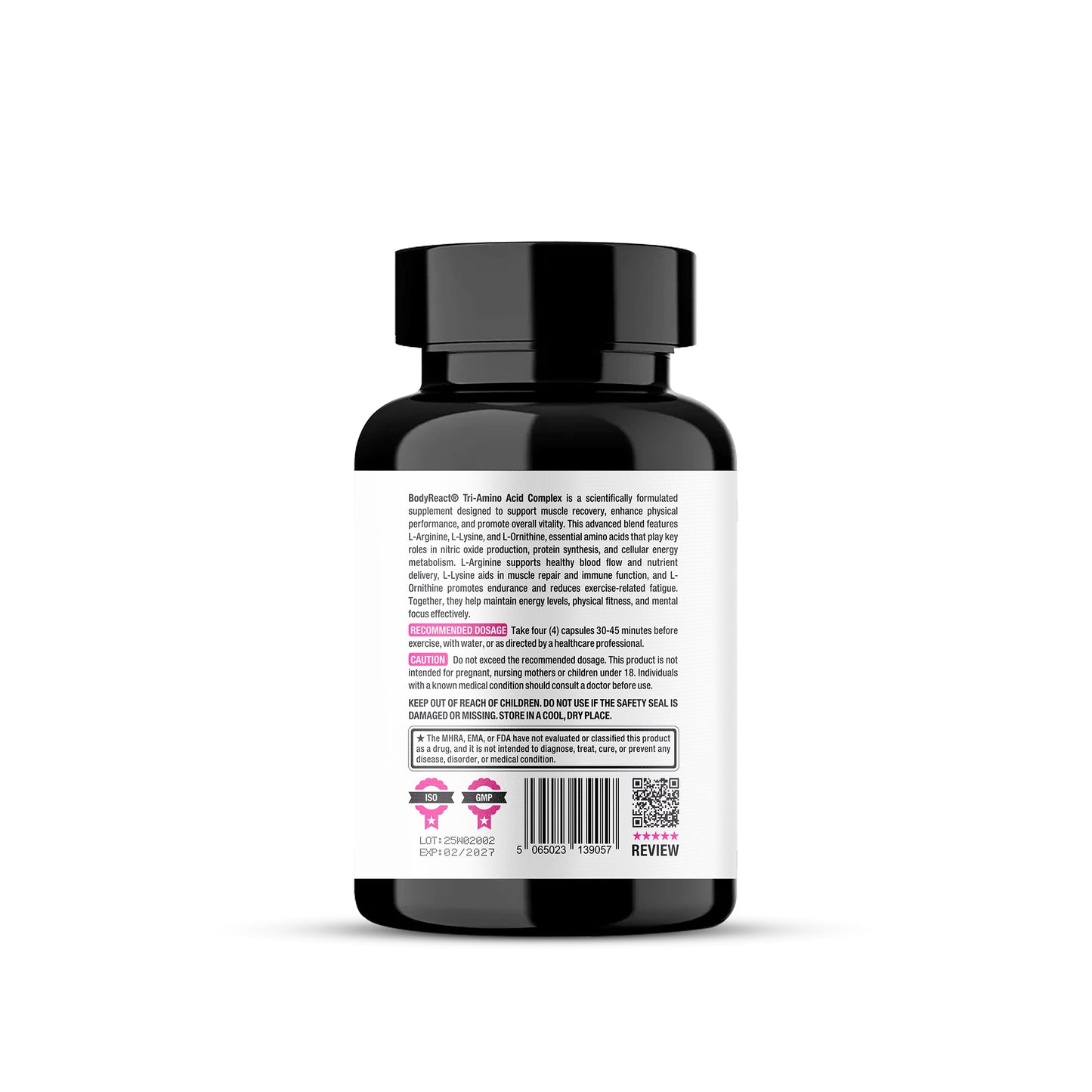 Tri-Amino – Arginine, Ornithine & Glutamine Recovery Complex (120 Capsules)