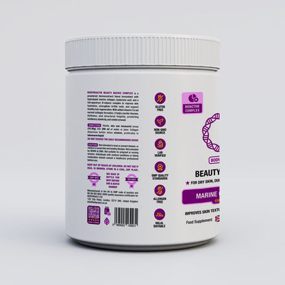 Beauty Matrix Complex – Marine Collagen for Skin Hydration, Nail Strength & Glow (300g Powder)