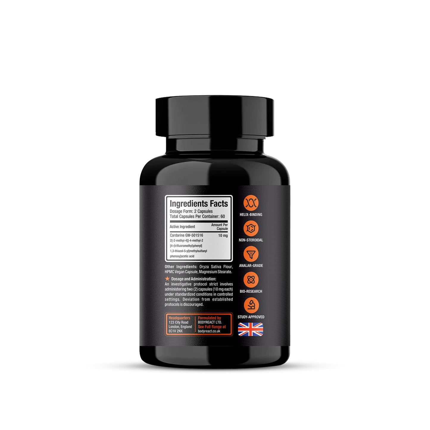 Cardarine GW-501516 – Metabolism, Endurance & Muscle Retention (56 Capsules)